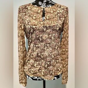 Vintage New York & Company 60’s/70’s boho style floral top